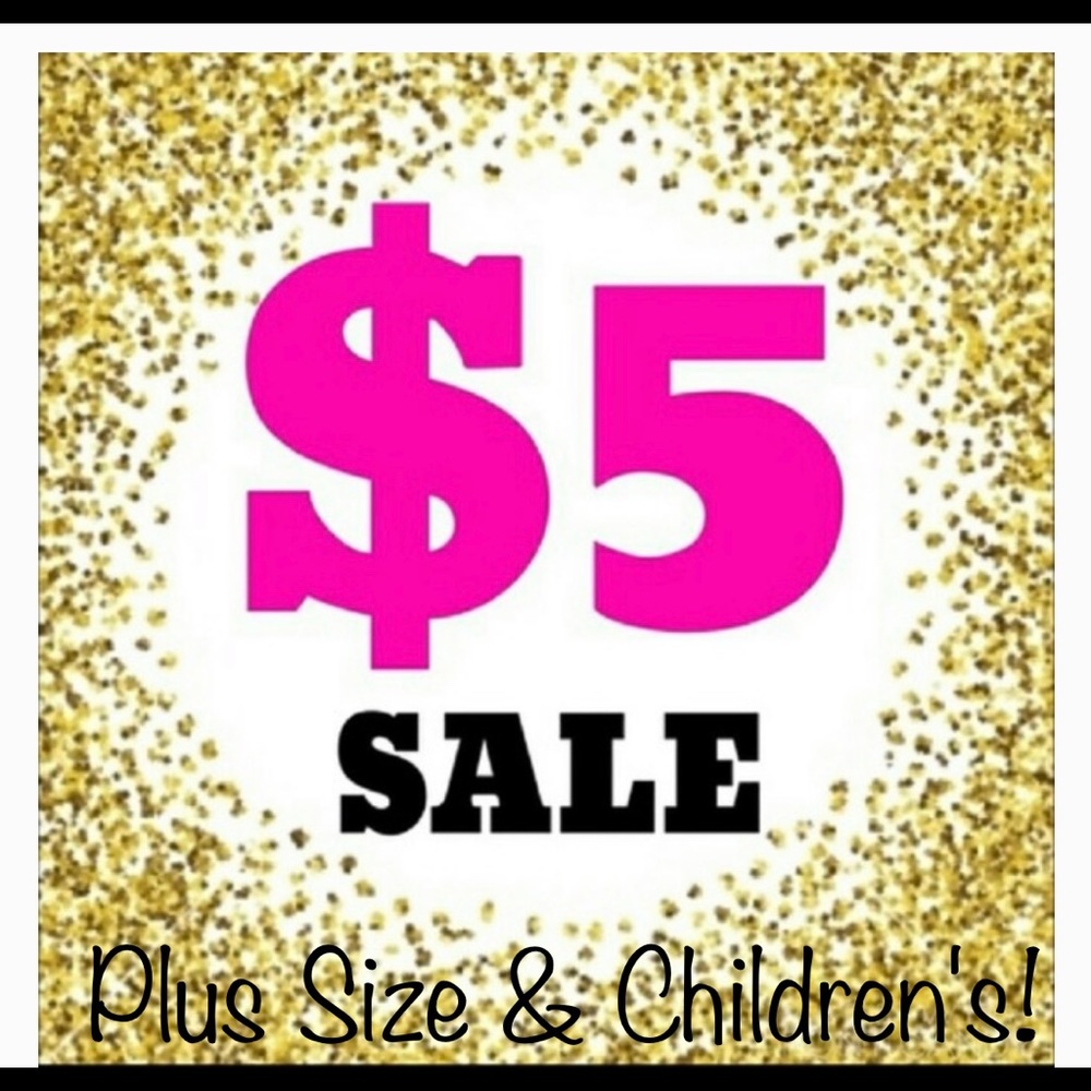 $5 SALE ALL WEEK!!! ADDING ITEMS DAILY!